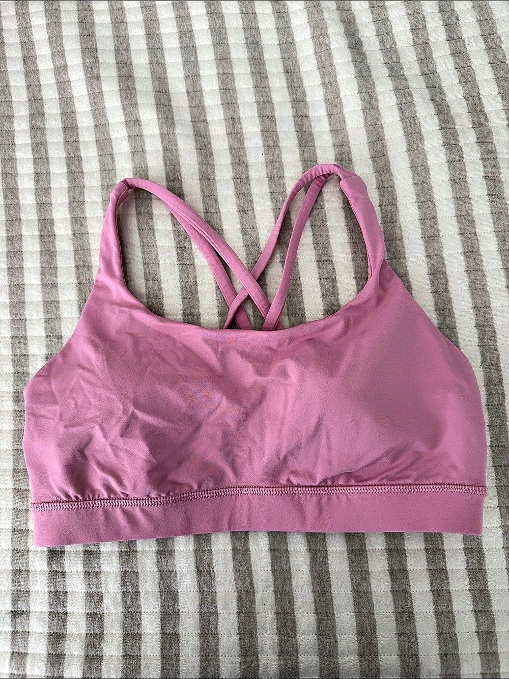 Lululemon Free to Be Bra - Wild Pink Strappy Sports Bra